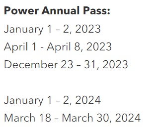 Power Annual Pass Blockout Dates Universals Islands of Adventure