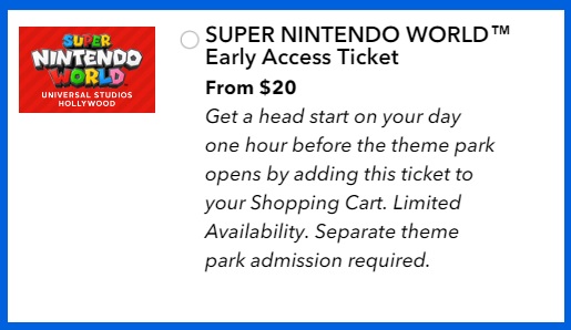 Super Nintendo World early access
