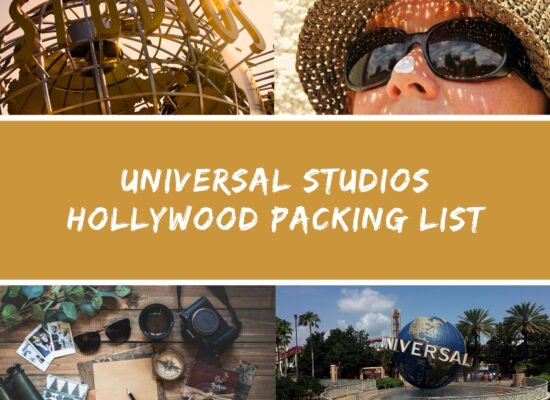 Universal Studios Packing List