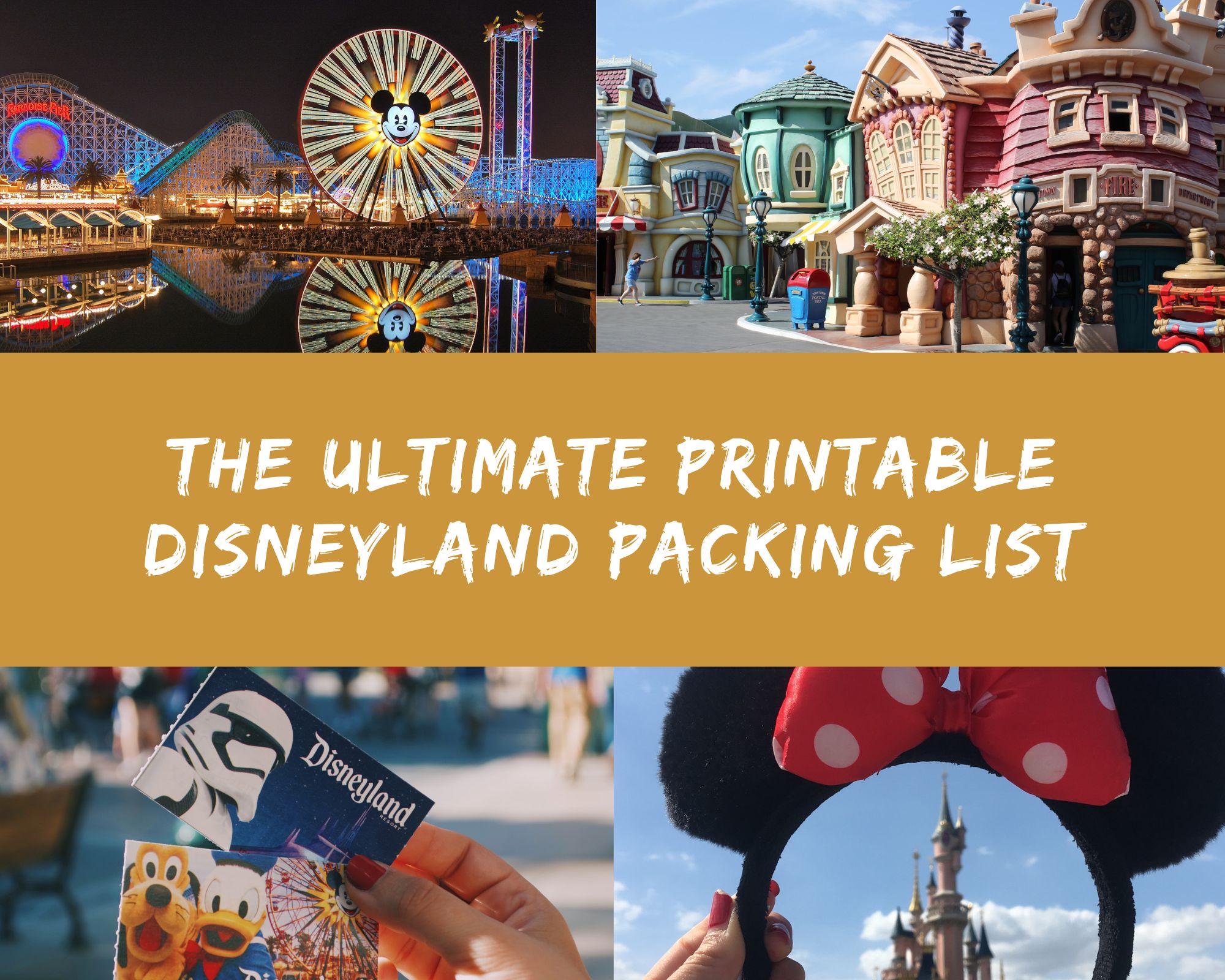The Ultimate Printable Disneyland Packing List